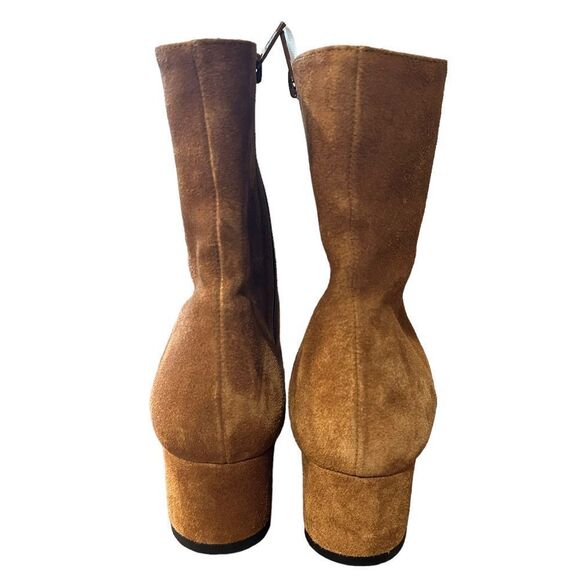 REVOLVE STAUD AIMEE SHORT BOOT TAN SUEDE LEATHER Size 37 NWOT - Picture 12 of 13
